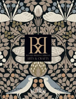 Ronald Redding Arts & Crafts Burnished Patina Wallpaper - Beige