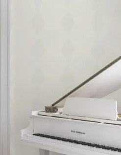 Ronald Redding Astoria Diamond Legacy Wallpaper - Soft Grey