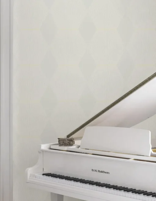Ronald Redding Astoria Diamond Legacy Wallpaper - Soft Grey