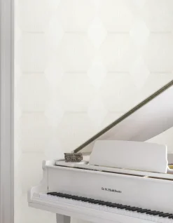 Ronald Redding Astoria Diamond Legacy Wallpaper - White