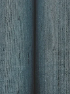 Ronald Redding Tea Garden Saori Silk Wallpaper - Navy