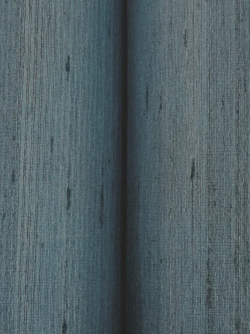 Ronald Redding Tea Garden Saori Silk Wallpaper - Navy