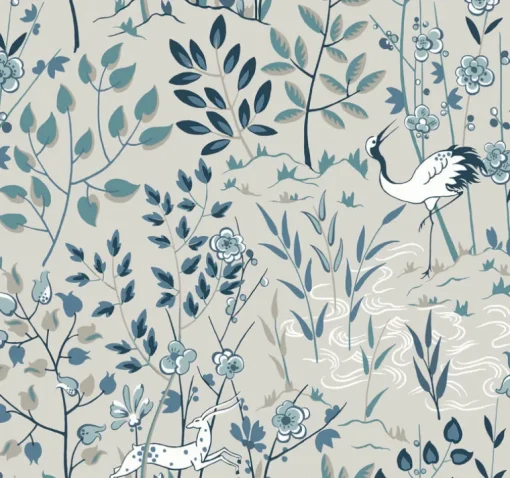 Ronald Redding Traveler Aspen Wallpaper - Gray