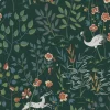 Ronald Redding Traveler Aspen Wallpaper - Dark Green
