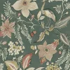 Scott Living Crestwood Wallpaper - Sea Green