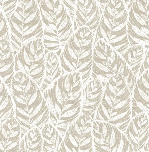 Scott Living Del Mar Botanical Wallpaper - Beige