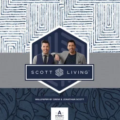 Scott Living Del Mar Botanical Wallpaper - Beige