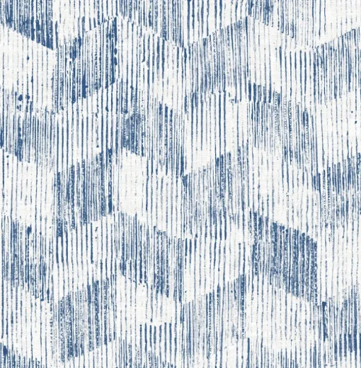 Scott Living Demi Distressed Wallpaper - Indigo Blue