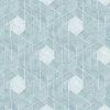 Scott Living Granada Geometric Wallpaper - Aqua