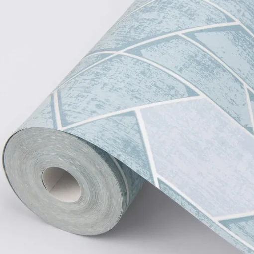 Scott Living Granada Geometric Wallpaper - Aqua