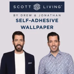 Scott Living Ink Peel & Stick Wallpaper - Blue