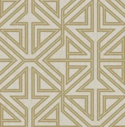 Scott Living Kachel Geometric Wallpaper - Gold