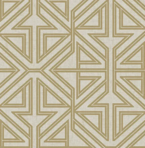 Scott Living Kachel Geometric Wallpaper - Gold
