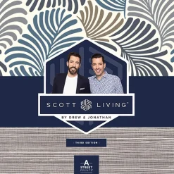 Scott Living Mandeville Wallpaper - Teal
