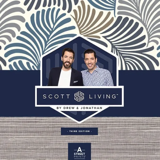 Scott Living Mandeville Wallpaper - Teal