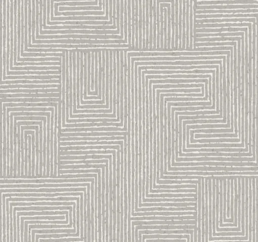 Scott Living Mortenson Wallpaper - Dove Gray