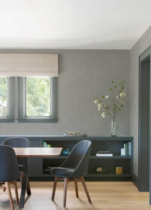 Scott Living Mortenson Wallpaper - Dove Gray