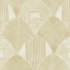 Scott Living Westport Geometric Wallpaper - Coffee