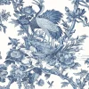 Seabrook DuPont Crane Toile High Performance Wallpaper - French Blue