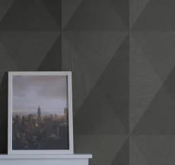 Seabrook Even More Textures Pinnacle Wallpaper - Ash