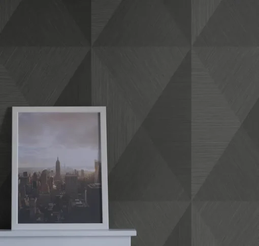 Seabrook Even More Textures Pinnacle Wallpaper - Ash