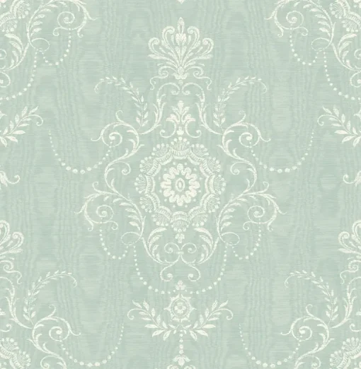 Seabrook French Country Colette Cameo Wallpaper - Summer Sky