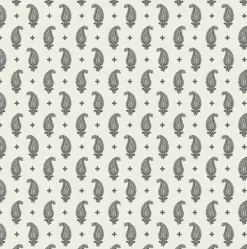 Seabrook French Country Maia Paisley Wallpaper - Poppy Seed