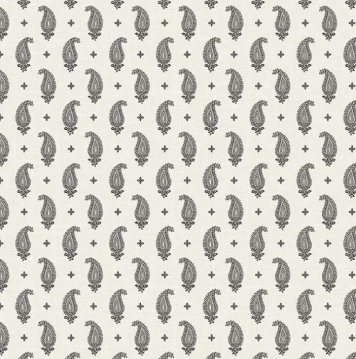 Seabrook French Country Maia Paisley Wallpaper - Poppy Seed
