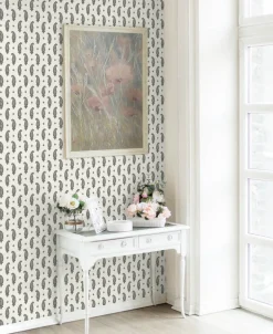 Seabrook French Country Maia Paisley Wallpaper - Poppy Seed