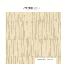 Seabrook Japandi Style Mei Wallpaper - Dove Grey