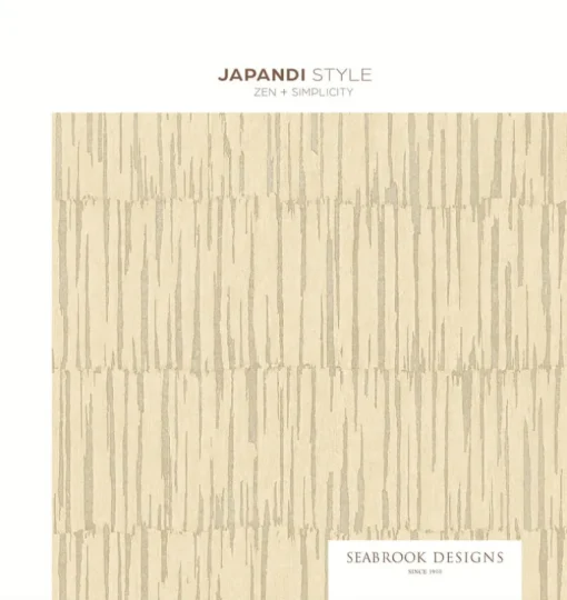 Seabrook Japandi Style Mei Wallpaper - Dove Grey