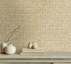 Seabrook Japandi Style Mika Wallpaper - Hemp