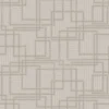 Seabrook Mondrian Bauhaus Wallpaper - Warm Grey
