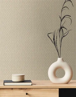 Seabrook Mondrian Capsule Wallpaper - Parchment
