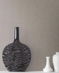 Seabrook Mondrian Spiro Wallpaper - Pavestone Gray