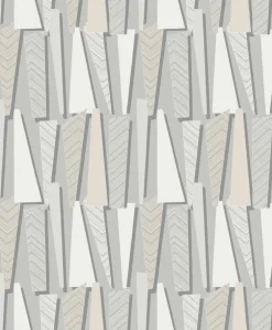Seabrook The Simple Life Geometric Shadows Wallpaper - Stone