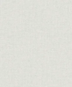 Seabrook White Heron Abington Faux Linen Wallpaper - Greige