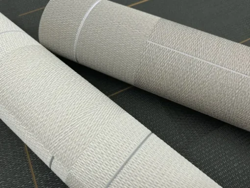 Signature Textures Geo Block Weave Wallpaper - Taupe