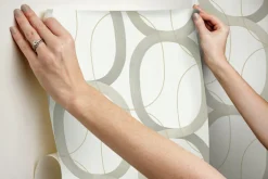 Simply Candice Interlock Peel & Stick Wallpaper - Taupe