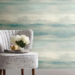 Simply Candice Soothing Mists Scenic Peel & Stick Wallpaper - Blue