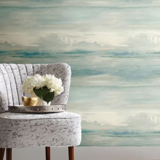 Simply Candice Soothing Mists Scenic Peel & Stick Wallpaper - Blue