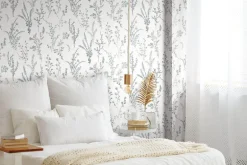 Simply Farmhouse Wildflower Sprigs Wallpaper - Blue & Green