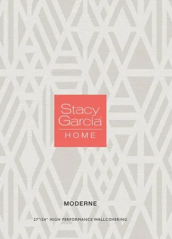 Stacy Garcia Moderne Panama Weave Wallpaper - Berry