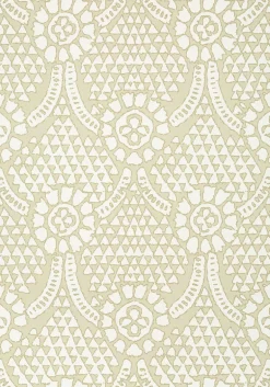 Thibaut Canopy Chamomile Wallpaper - Beige