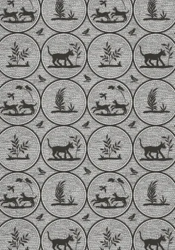 Thibaut Canopy Dooley Wallpaper - Black