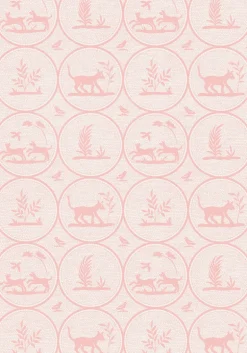 Thibaut Canopy Dooley Wallpaper - Pink