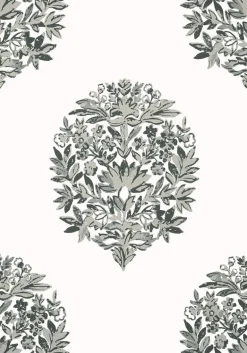 Thibaut Canopy Ridgefield Wallpaper - Grey