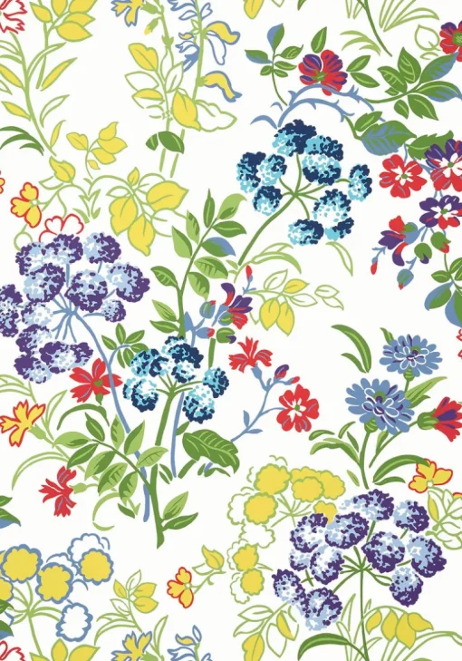 Thibaut Canopy Spring Garden Wallpaper - Brights