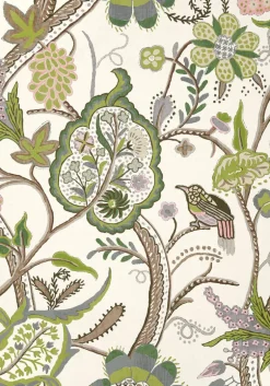 Thibaut Canopy Windsor Wallpaper - Brown & Green