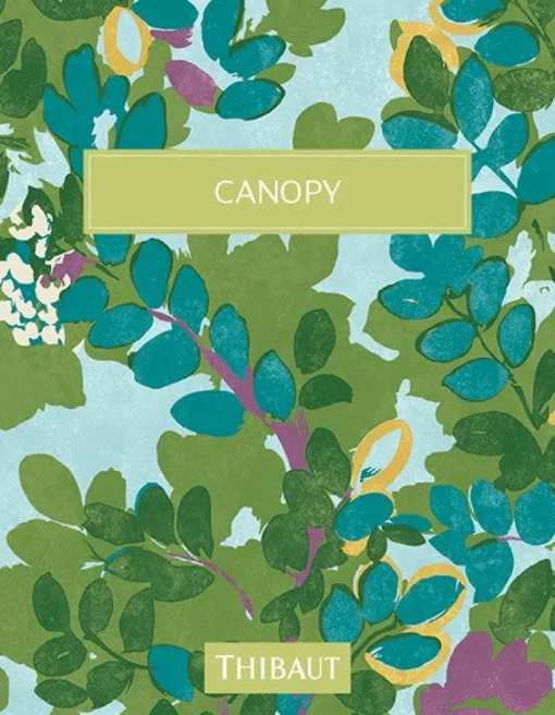 Thibaut Canopy Windsor Wallpaper - Cream & Red